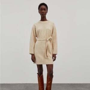 NWT EDITED Mariana knit dress beige eu size 42 US 12